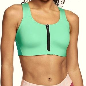 Nike Dry-FIT Shape Zip Front Bra Small